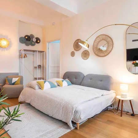 Charming Flat, Fully Equipped, Air Conditioning, Only 300m - La Loge ניס