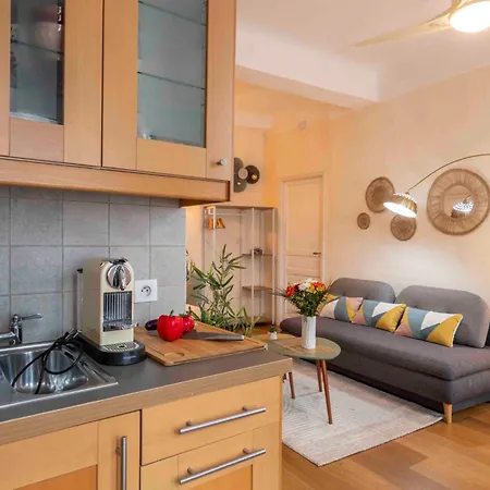 Charming Flat, Fully Equipped, Air Conditioning, Only 300m - La Loge ניס