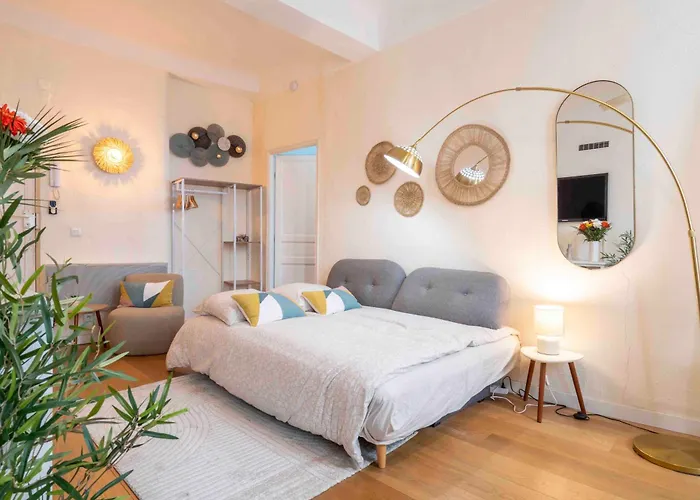 Charming Flat, Fully Equipped, Air Conditioning, Only 300m - La Loge Nice