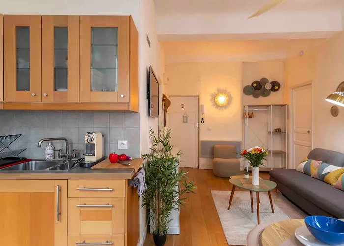 Charming Flat, Fully Equipped, Air Conditioning, Only 300m - La Loge Apartamento Nice